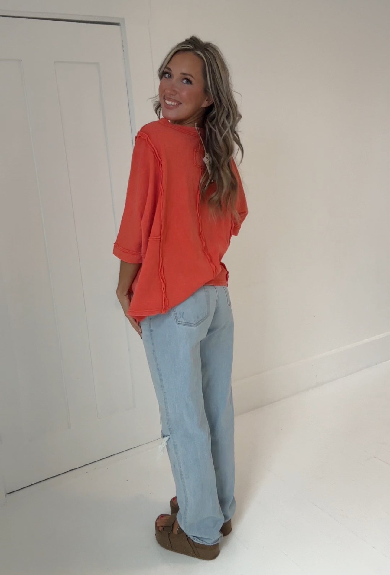 Luna's V-neck top