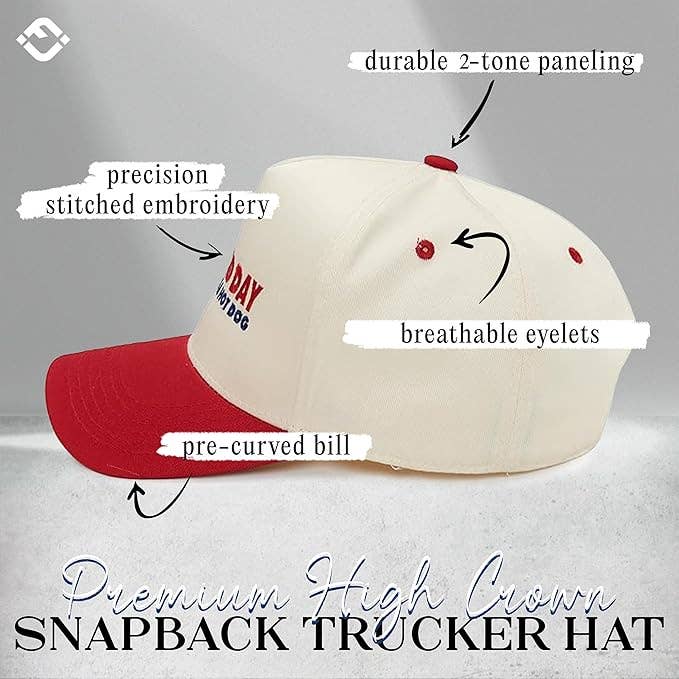 2-Tone Cap - It's A Bad Day To Be A Hotdog - Red/Beige