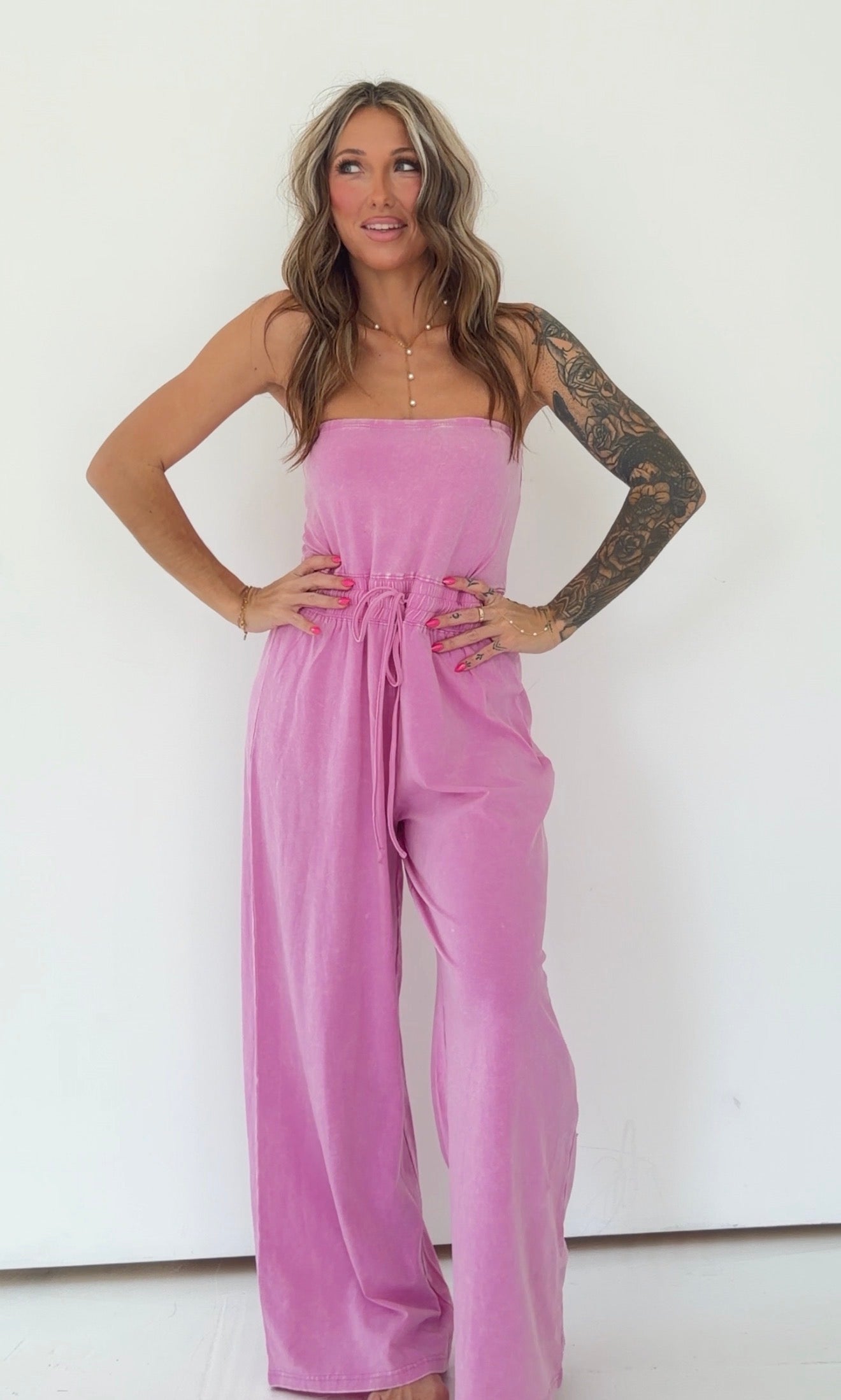 Steph's Strapless Jumpsuit