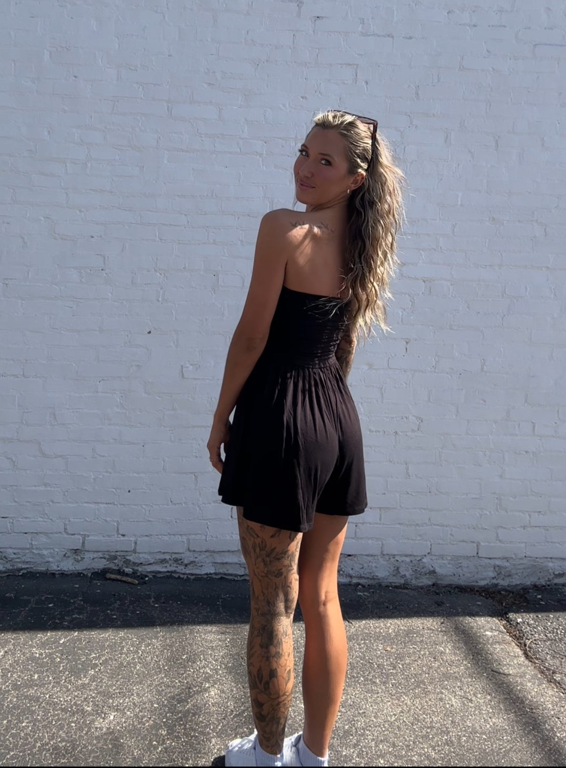Little black romper
