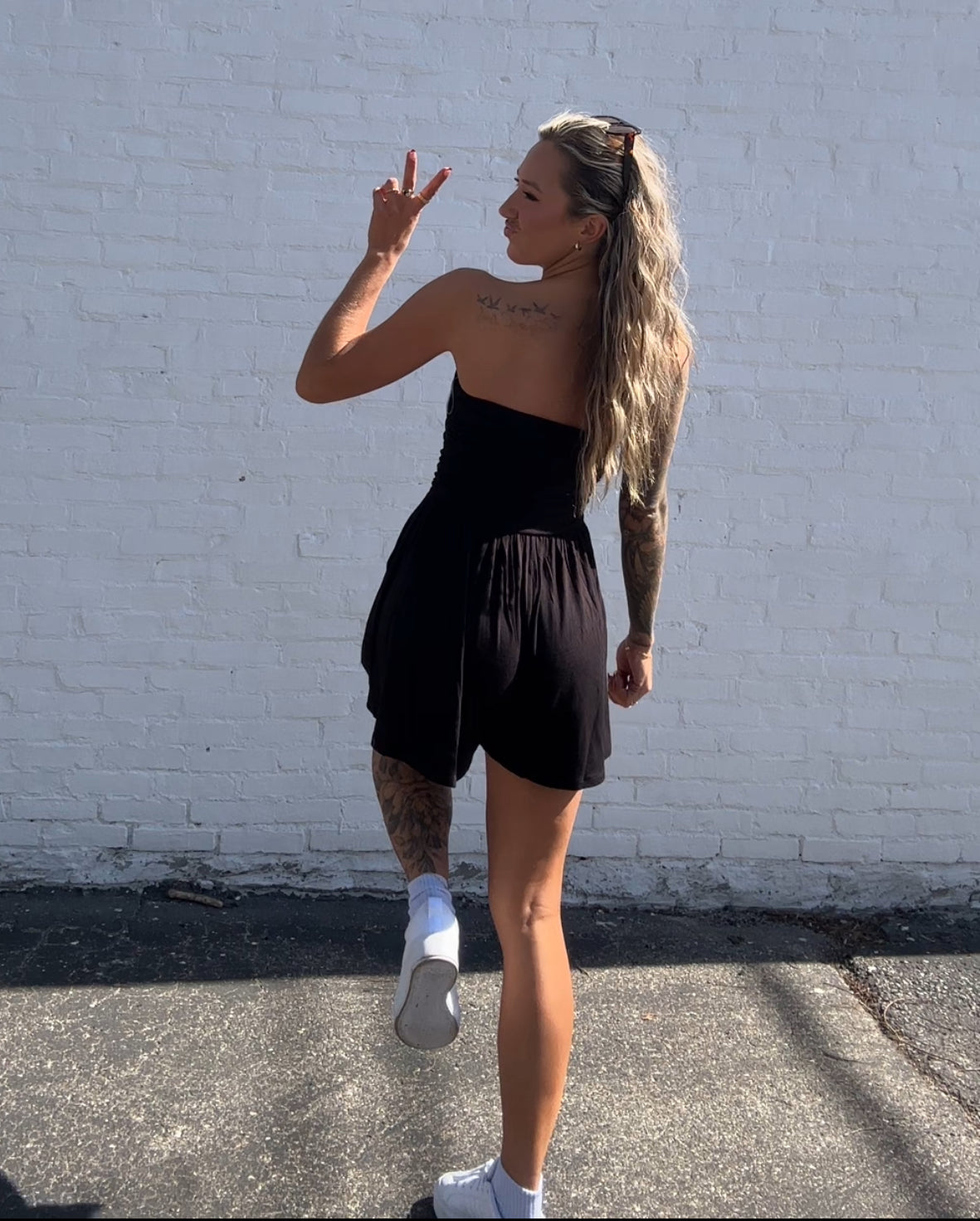 Little black romper