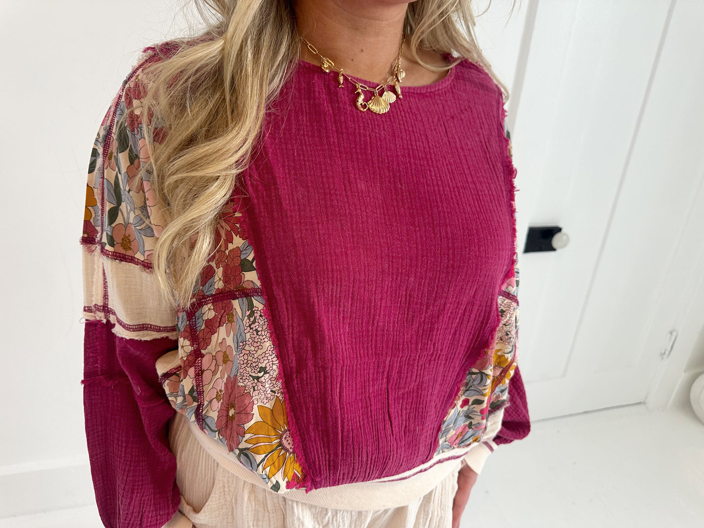 Hannah's gauze blouse